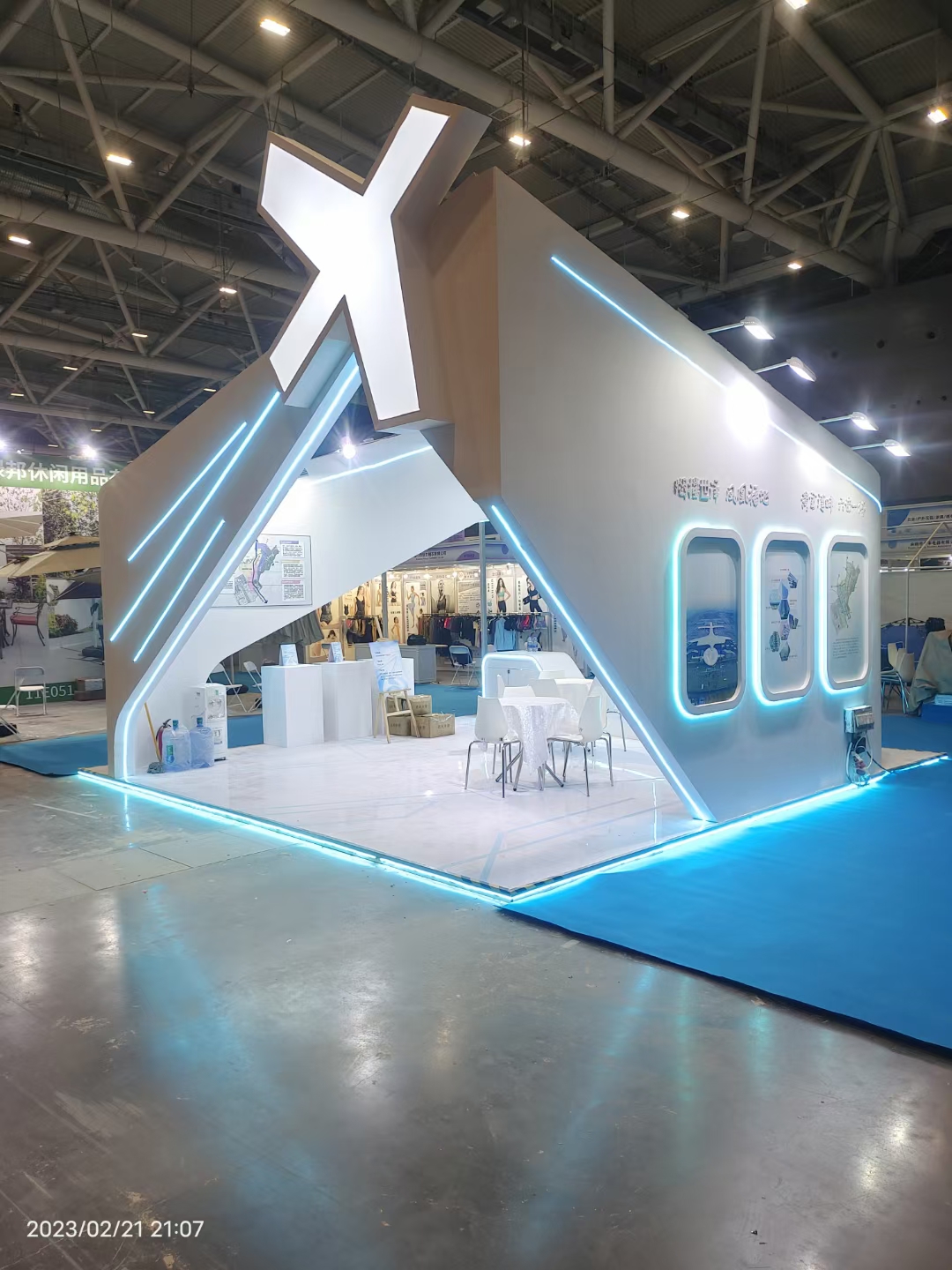 廣州展會搭建設(shè)計深圳跨境電商展，福永街道展臺