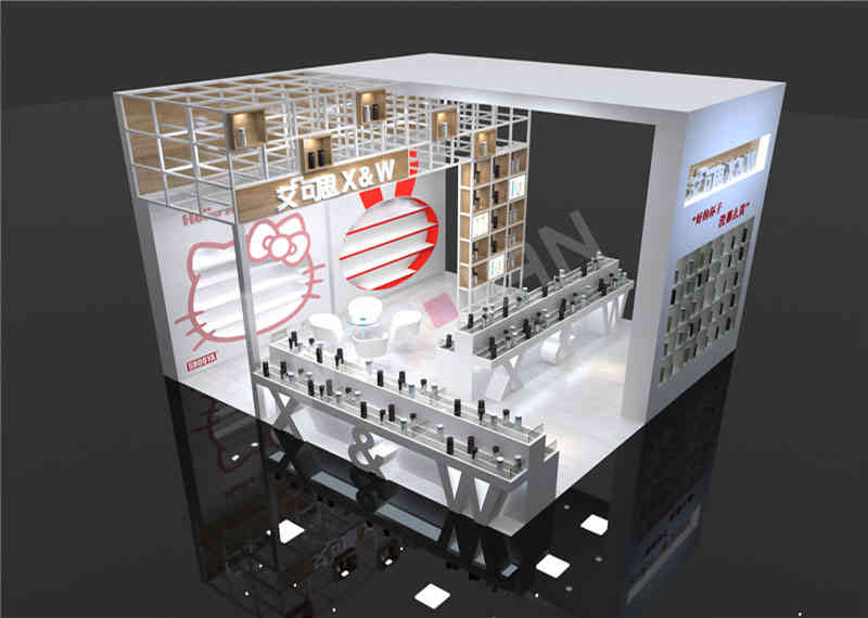  廣州展臺設(shè)計搭建艾可思小商品博覽會廣州展會設(shè)計搭建