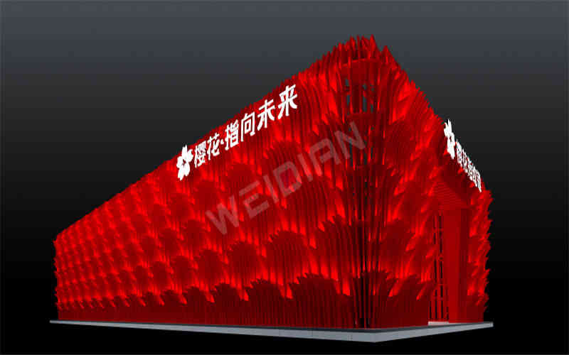 櫻花鎖業建博會展覽廣州展臺設計搭建
